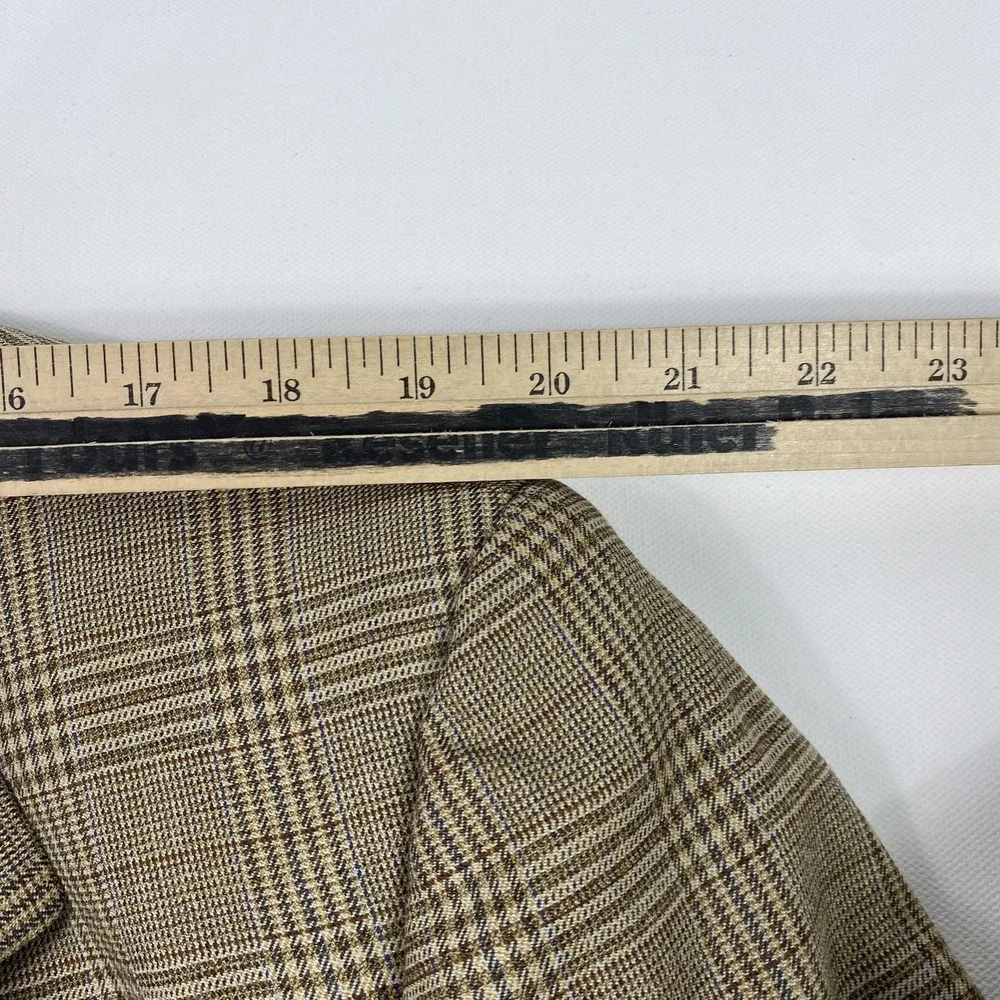 Oxxford Clothes Blazer Mens 44S Plaid Wool Sport Coat Jacket Maus & Hoffman‎